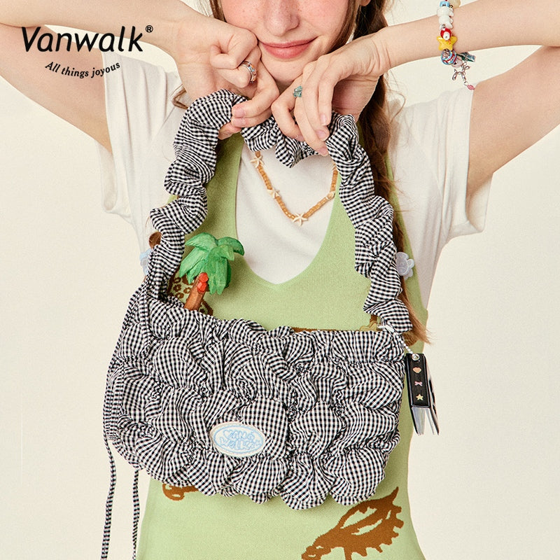 Vanwalk กระเป๋าสะพายไหล่แบบมีฟองอากาศ Breathable Bubble Island V2813