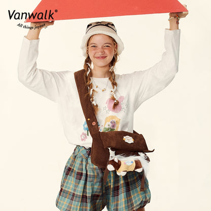 Vanwalk กระเป๋าสะพายข้างสไตล์ลำลอง Farm V2851