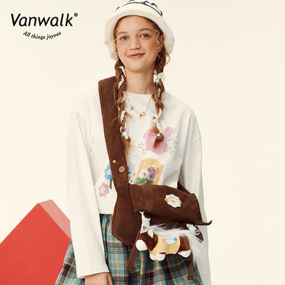Vanwalk กระเป๋าสะพายข้างสไตล์ลำลอง Farm V2851
