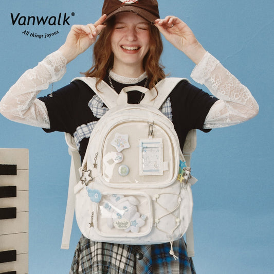 Vanwalk กระเป๋าเป้ Happy Band พร้อมช่องใส่ของหลายช่อง V2908