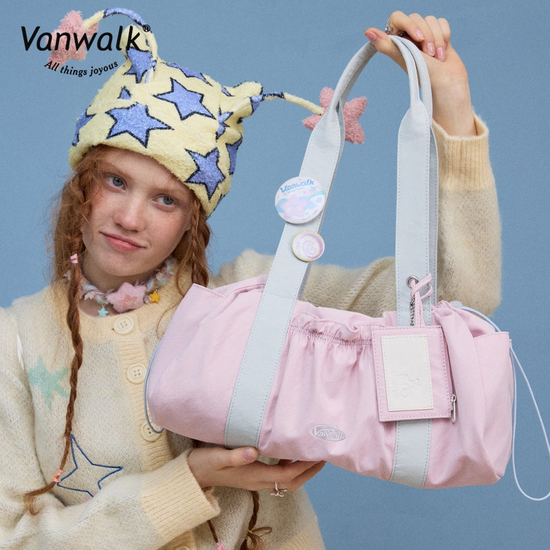 Vanwalk กระเป๋าสะพายไหล่ Lucky Star ขนาดกว้าง V2865