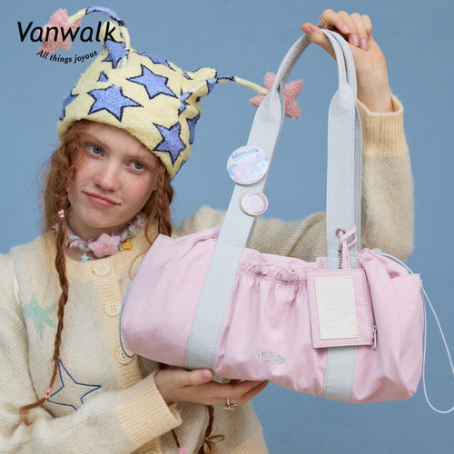 Vanwalk กระเป๋าสะพายไหล่ Lucky Star ขนาดกว้าง V2865