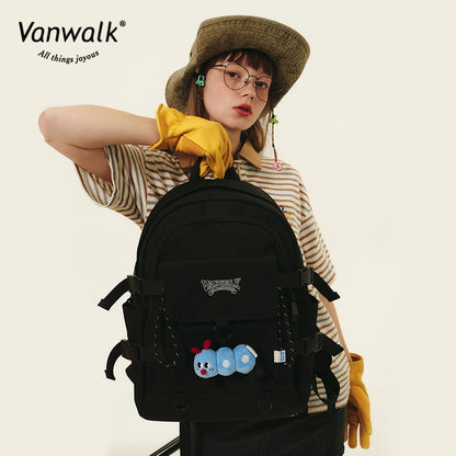 Vanwalk กระเป๋าเป้สำหรับนักเรียนขนาดใหญ่ความจุสูง Spring Ranch V2611