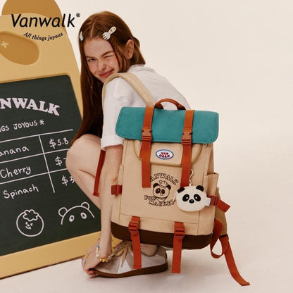 Vanwalk حقيبة ظهر مقاومة للماء FUN MARKET V2793