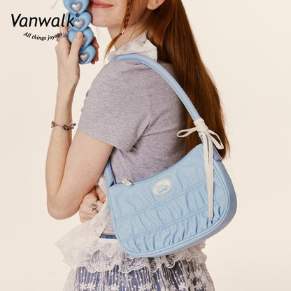 Vanwalk กระเป๋าสะพายไหล่สไตล์ลำลอง FUN MARKET V2795