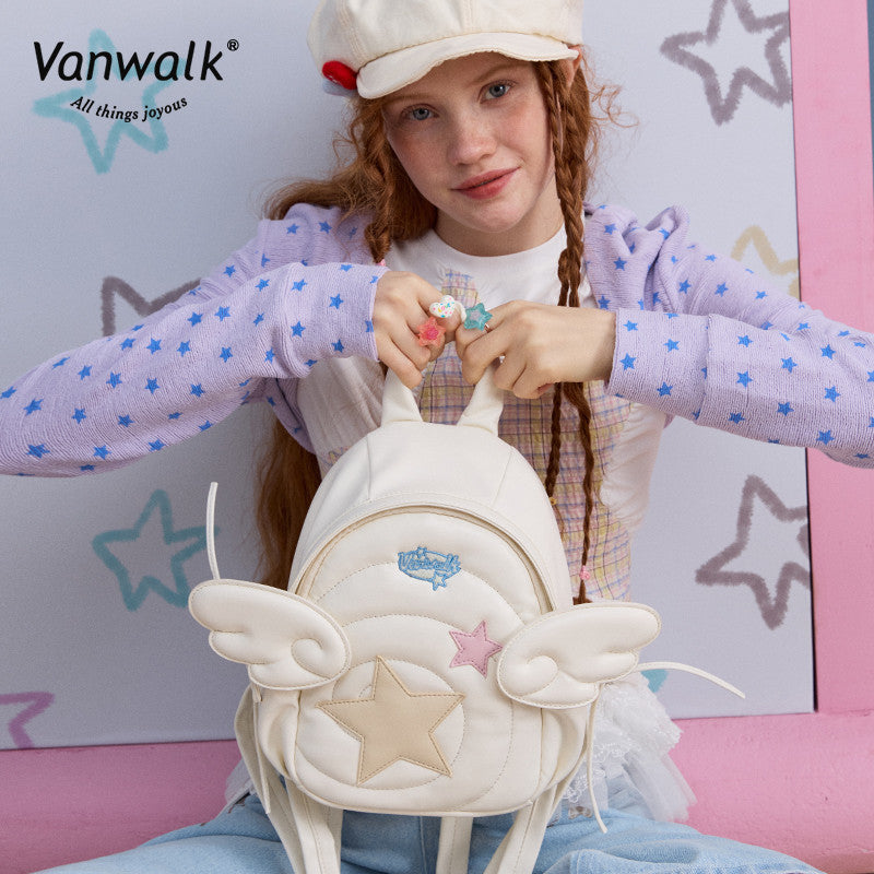 Vanwalk กระเป๋าน่ารัก Lucky Star กระเป๋าเป้ V2875