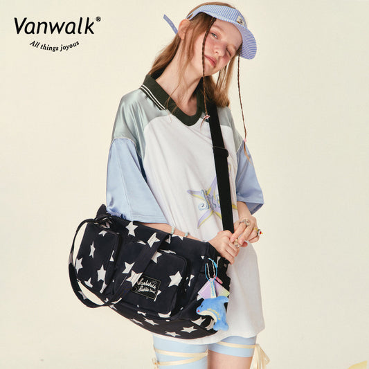 حقيبة كتف Vanwalk مقاومة للماء من سلسلة Bubble Island، V2829