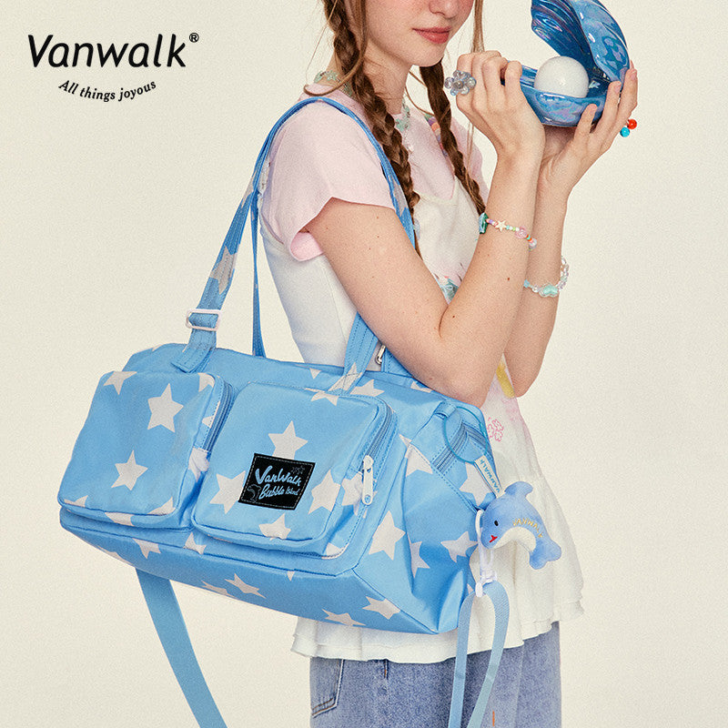 Vanwalk กระเป๋าสะพายไหล่กันน้ำแบบบับเบิ้ลไอส์แลนด์ V2829
