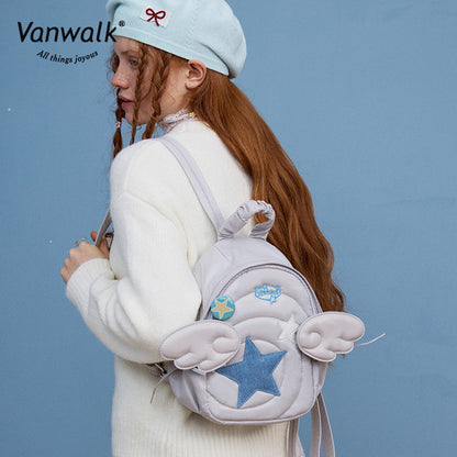 Vanwalk กระเป๋าน่ารัก Lucky Star กระเป๋าเป้ V2875