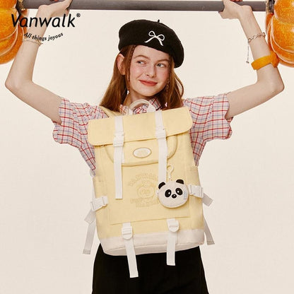 Vanwalk حقيبة ظهر مقاومة للماء FUN MARKET V2793