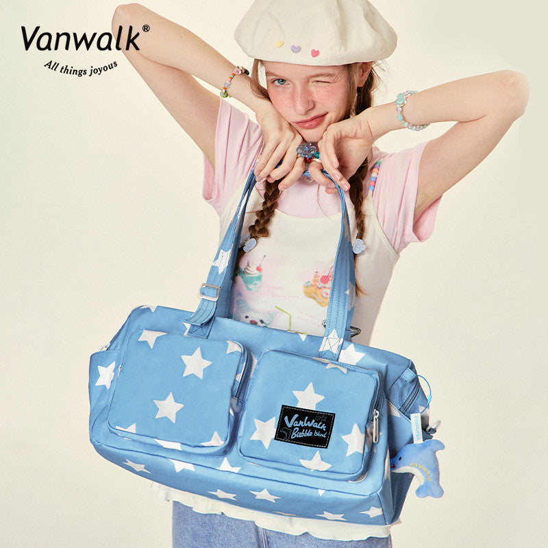 Vanwalk กระเป๋าสะพายไหล่กันน้ำแบบบับเบิ้ลไอส์แลนด์ V2829