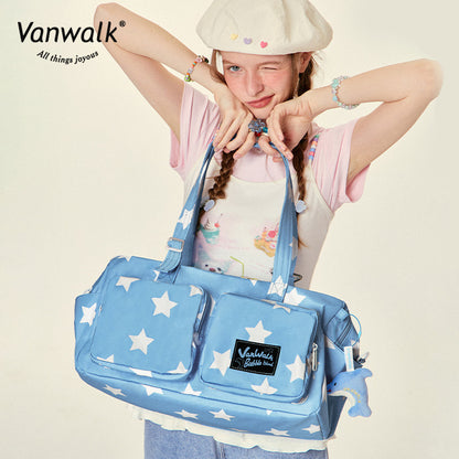 Vanwalk กระเป๋าสะพายไหล่กันน้ำแบบบับเบิ้ลไอส์แลนด์ V2829