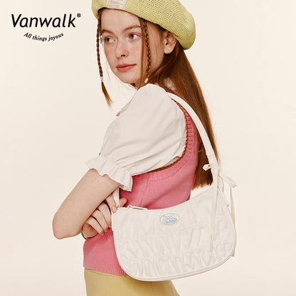 Vanwalk กระเป๋าสะพายไหล่สไตล์ลำลอง FUN MARKET V2795