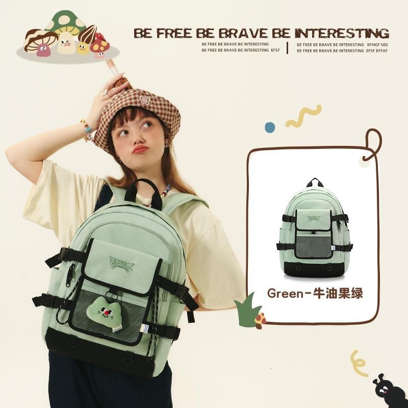 Vanwalk กระเป๋าเป้สำหรับนักเรียนขนาดใหญ่ความจุสูง Spring Ranch V2611