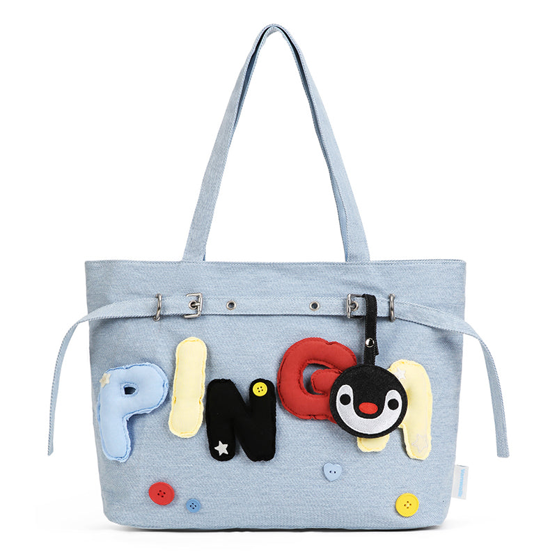 VANWALK Cute Pingu Collaboration Series Shoulder Bag Handbag v2939