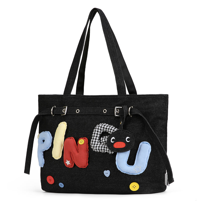 VANWALK Cute Pingu Collaboration Series Shoulder Bag Handbag v2939