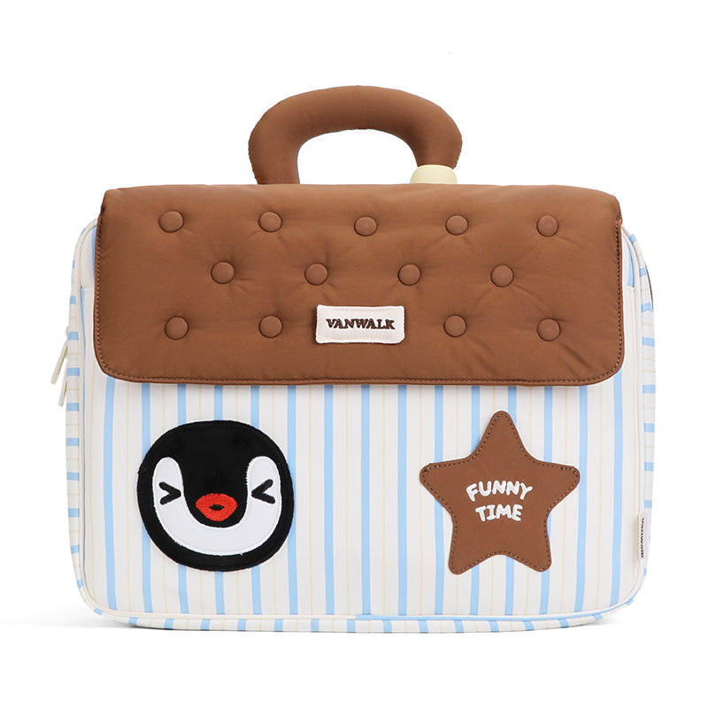 حقيبة حاسوب محمول/حقيبة يد من سلسلة VANWALK اللطيفة بالتعاون مع Pingu v2940