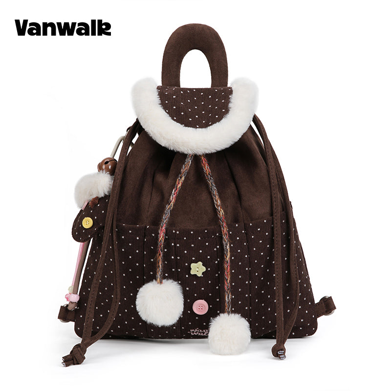 VANWALK คอลเลกชันคริสต์มาส กระเป๋าสะพายไหล่ขนาดใหญ่ รุ่น v3002
