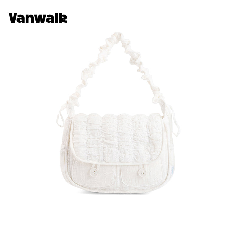 กระเป๋าสะพายไหล่ขนาดเล็ก VANWALK รุ่น Gulugulu Series Original Star ลายรูดาว ทำจากหนัง PU รุ่น V3051