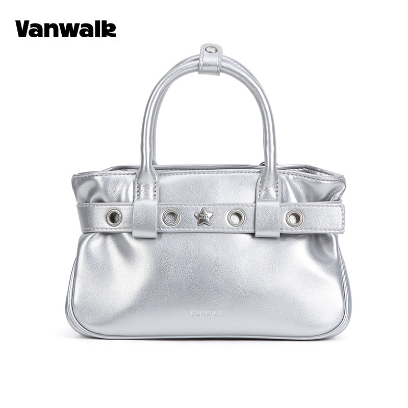 กระเป๋าสะพายไหล่ขนาดเล็ก VANWALK รุ่น Gulugulu Series Original Star ลายรูดาว ทำจากหนัง PU รุ่น V3051