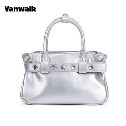 กระเป๋าสะพายไหล่ขนาดเล็ก VANWALK รุ่น Gulugulu Series Original Star ลายรูดาว ทำจากหนัง PU รุ่น V3051