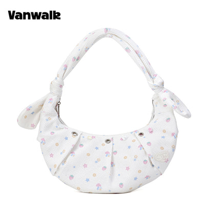 กระเป๋าสะพายไหล่ขนาดเล็ก VANWALK รุ่น Gulugulu Series Original Star ลายรูดาว ทำจากหนัง PU รุ่น V3051
