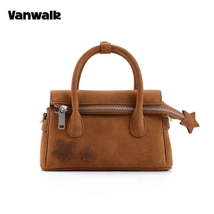 กระเป๋าสะพายไหล่ขนาดเล็ก VANWALK รุ่น Gulugulu Series Original Star ลายรูดาว ทำจากหนัง PU รุ่น V3051