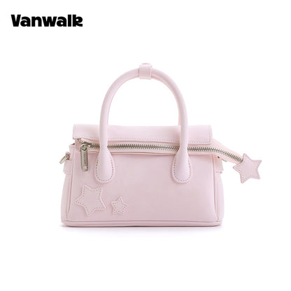 กระเป๋าสะพายไหล่ขนาดเล็ก VANWALK รุ่น Gulugulu Series Original Star ลายรูดาว ทำจากหนัง PU รุ่น V3051