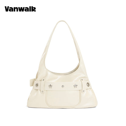 กระเป๋าสะพายไหล่ขนาดเล็ก VANWALK รุ่น Gulugulu Series Original Star ลายรูดาว ทำจากหนัง PU รุ่น V3051